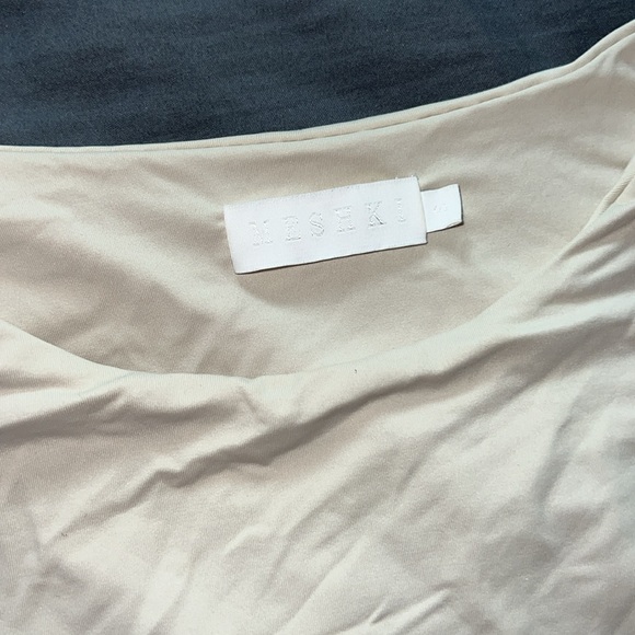 Meshki Cream Crop Top - Picture 2 of 4